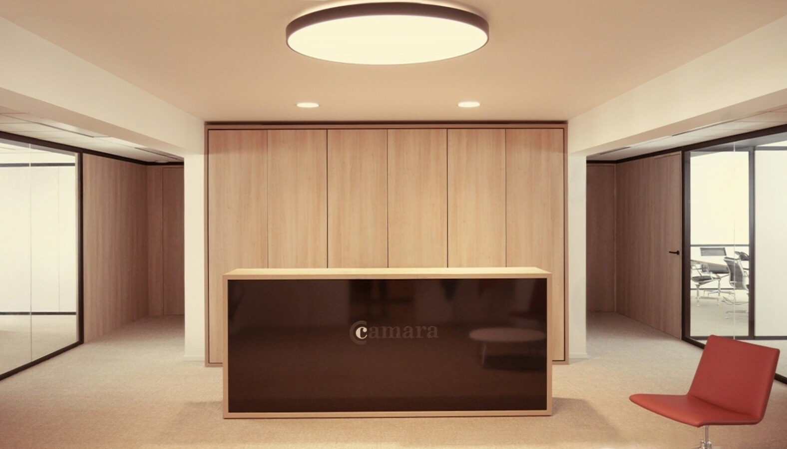 Rénovation intégrale des bureaux, y/c mobilier sur mesure, de Cámara de España à Bruxelles