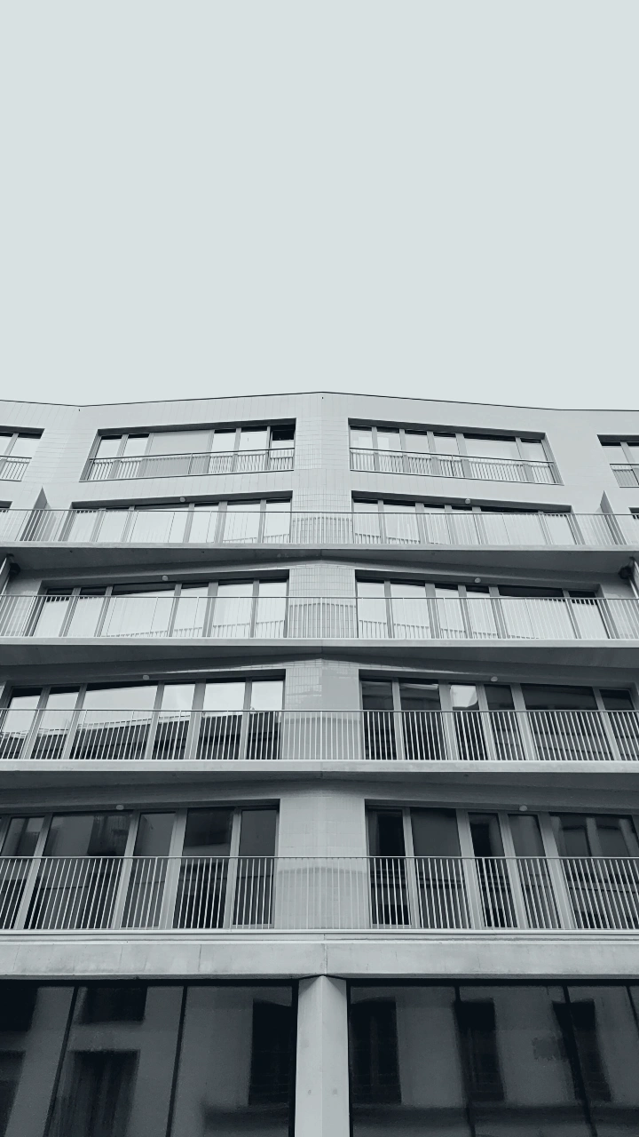 Façade du projet immobilier de 142 logements à Bruxelles, projet de MDW Architecture