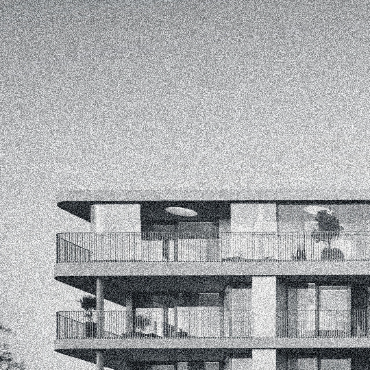 Vue extérieure d’un immeuble à appartements à Woluwe-Saint-Lambert, projet de MDW Architecture