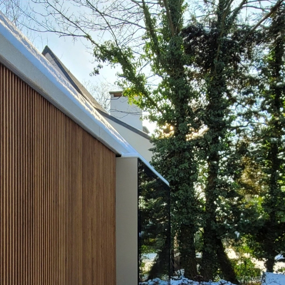 Nouvelle extension d'une villa à Uccle. 