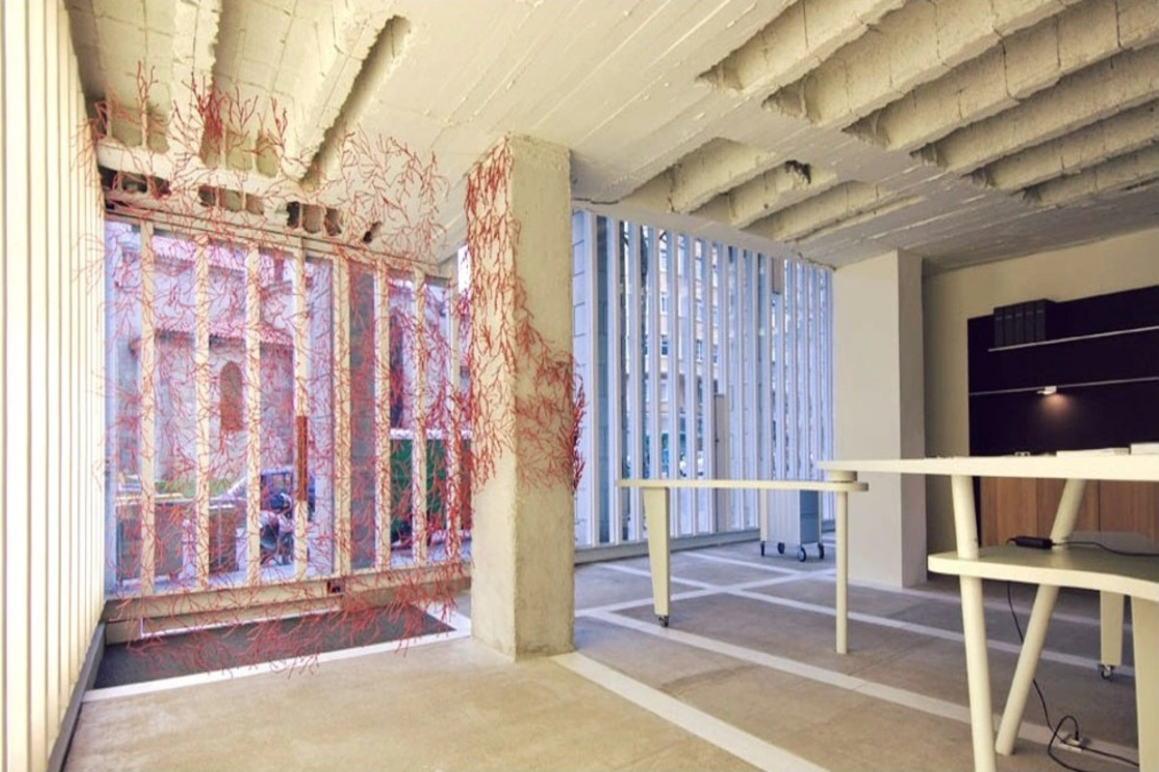Vue de l'intérieur du Showroom Bulthaup à La Corogne, projet de Alfonso Penela